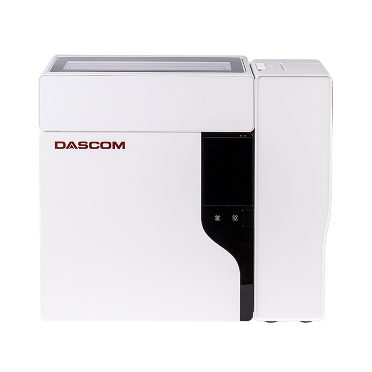 dc-8600 front view with dual hopper